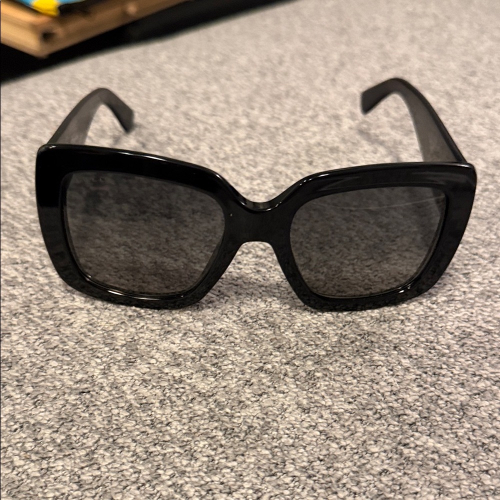 Classic Black Oversized Square Women's Sunglasses